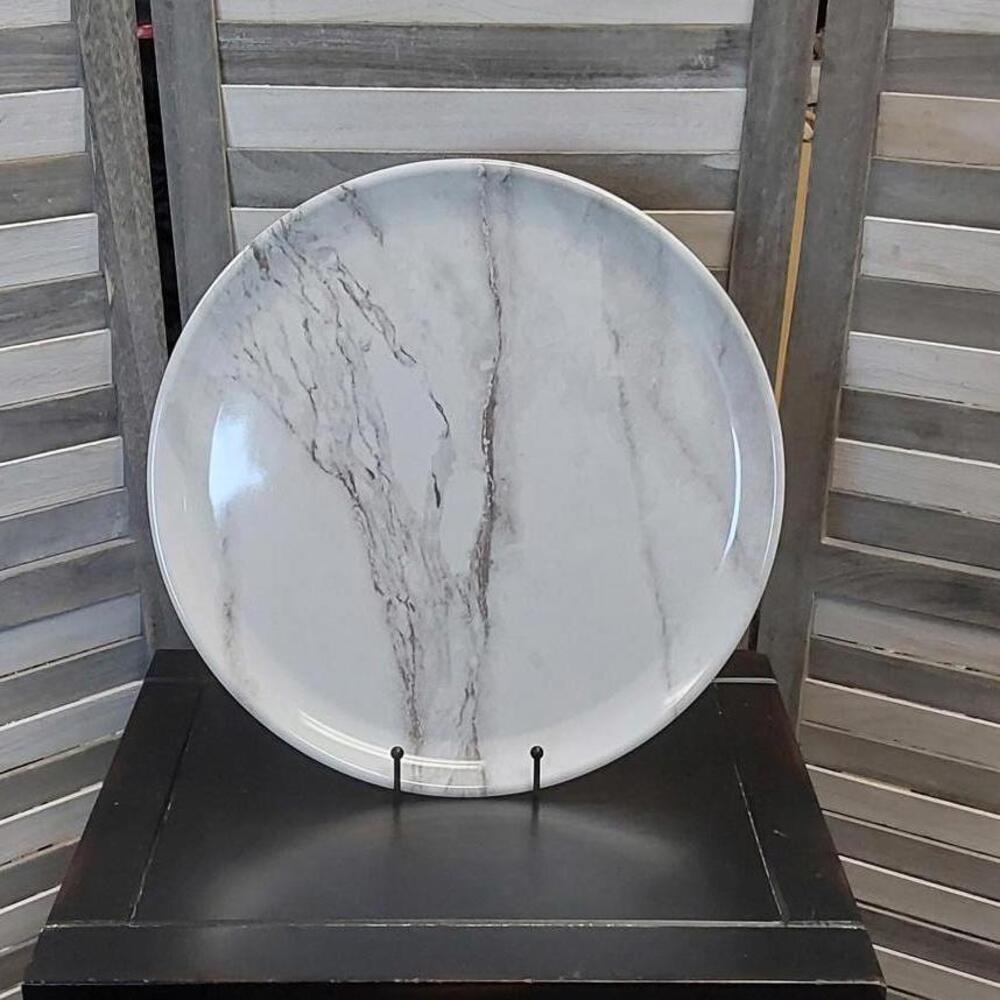 14" Marbled Melamine Serve Platter - Threshold